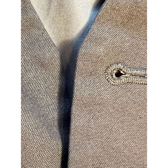 Monarchy Embroidered Silver Grey Vest Back Closure Front Pockets Size S - Picture 8 of 16